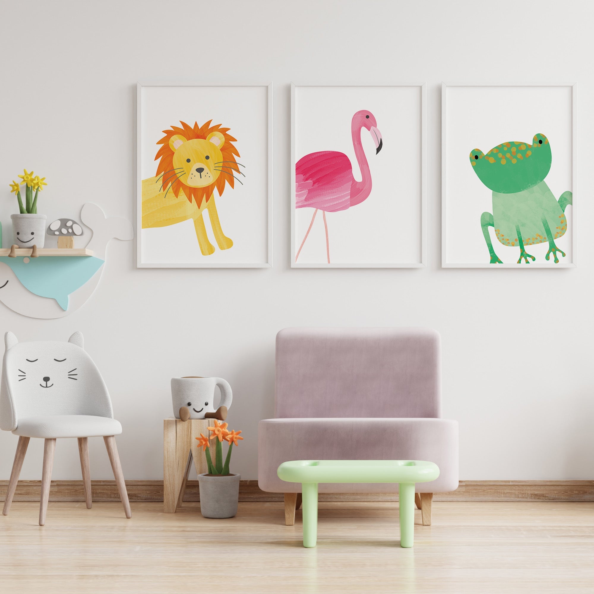 Nursery Safari Prints - Dolly and Fred Designs